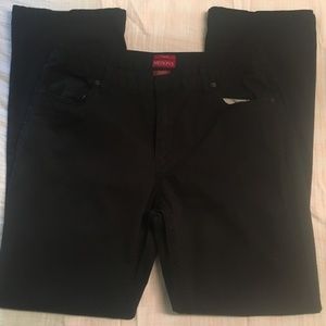 Black Cotton Canvas Pants